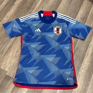 Adidas Blue and Red Men's Jersey